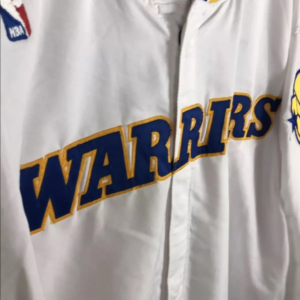 Golden State Warriors Vtg 90s Team Issued Champion Warmup Jacket Size 46 XL - Picture 4 of 12